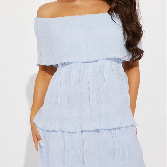 Midi Dress - Sky Blue - Picture 3 of 6